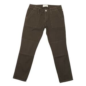NEW True Religion Surplus Joyce Skinny Jeans Double Knee Military Olive Green 27